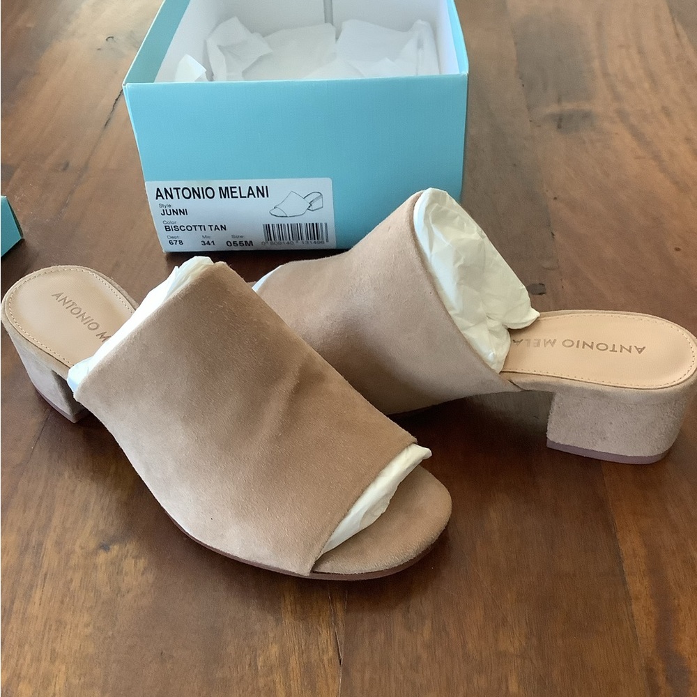 Suede Mules